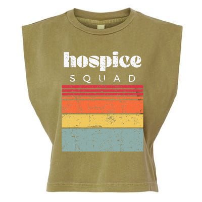 Hospice Squad Nurse Team Terminal Care Funny Garment-Dyed Women's Muscle Tee