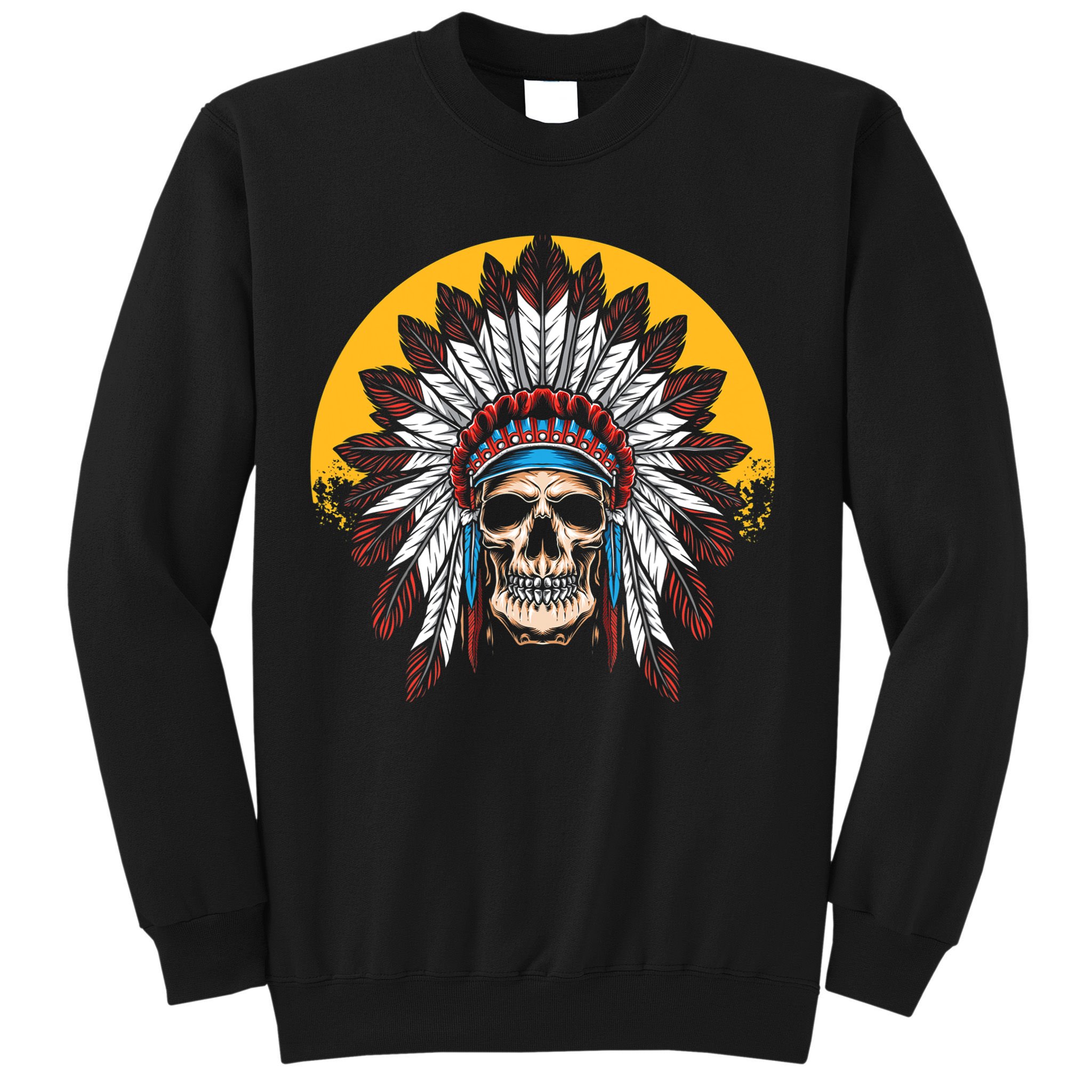 Headdress Skull Native American Heritage Native American Sweatshirt