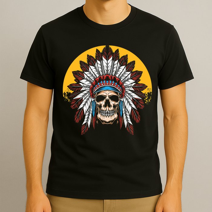 Headdress Skull Native American Heritage Native American T-Shirt