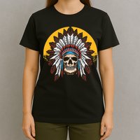 Headdress Skull Native American Heritage Native American T-Shirt
