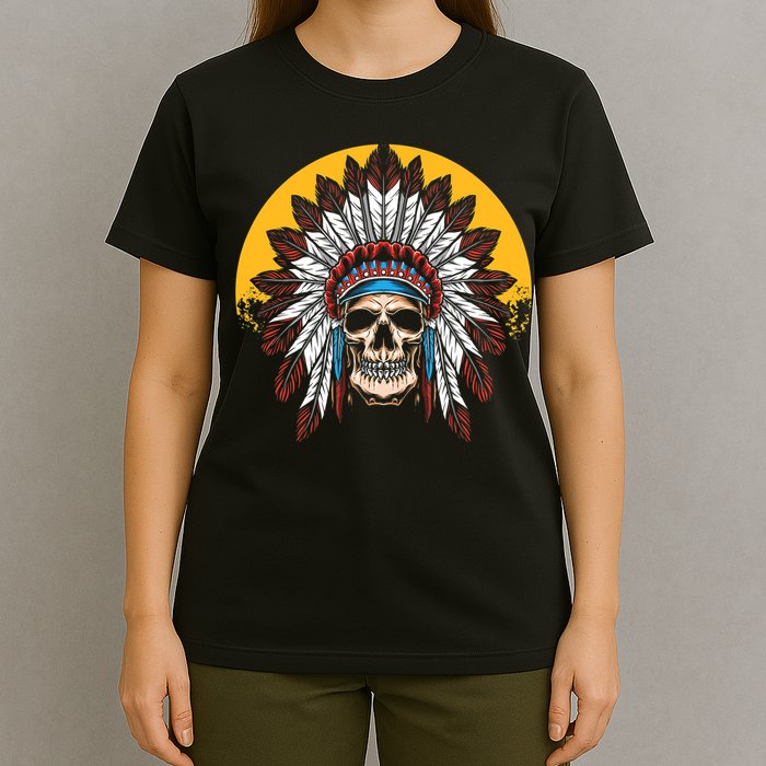 Headdress Skull Native American Heritage Native American T-Shirt