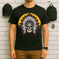 Headdress Skull Native American Heritage Native American T-Shirt