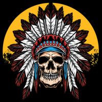 Headdress Skull Native American Heritage Native American T-Shirt