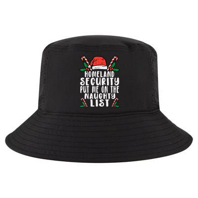 Homeland Security Naughty List Christmas Cute Gift Cool Comfort Performance Bucket Hat