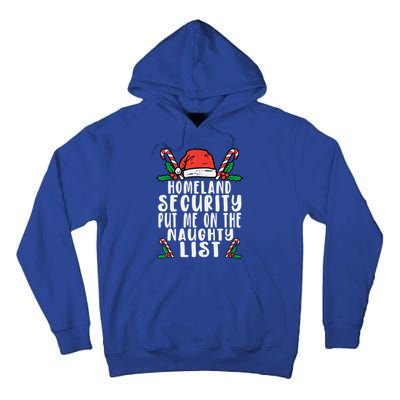 Homeland Security Naughty List Christmas Cute Gift Tall Hoodie