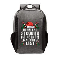 Homeland Security Naughty List Christmas Cute Gift Vector Backpack