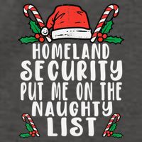 Homeland Security Naughty List Christmas Cute Gift Vector Backpack
