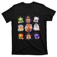 Halloween Spooky Nugget Cute Scary Movie Characters Night T-Shirt