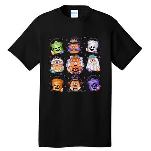 Halloween Spooky Nugget Cute Scary Movie Characters Night Tall T-Shirt