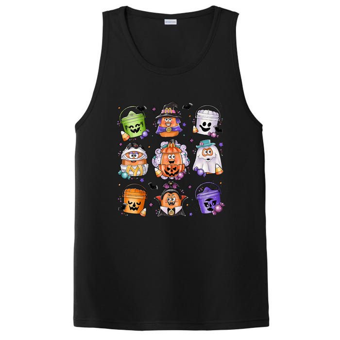 Halloween Spooky Nugget Cute Scary Movie Characters Night PosiCharge Competitor Tank