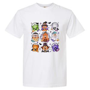 Halloween Spooky Nugget Cute Scary Movie Characters Night Garment-Dyed Heavyweight T-Shirt