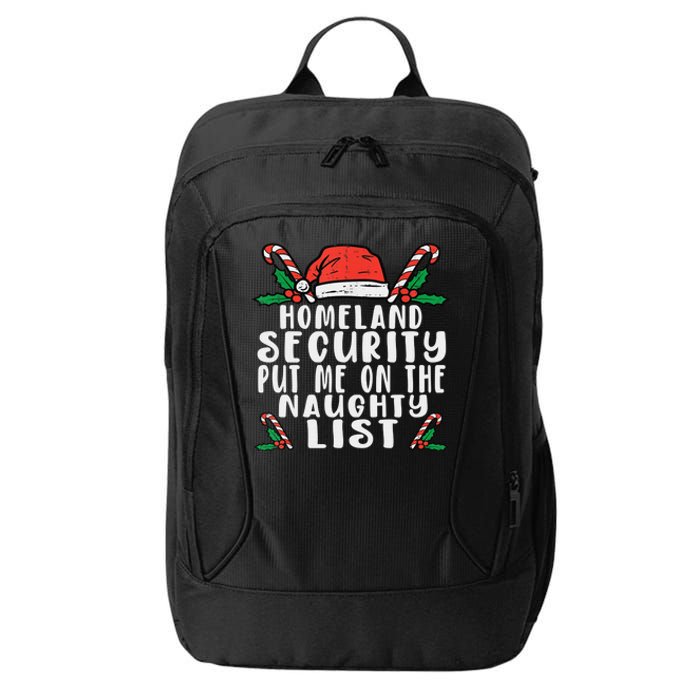 Homeland Security Naughty List Christmas City Backpack