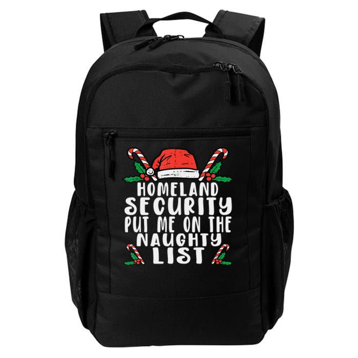 Homeland Security Naughty List Christmas Daily Commute Backpack