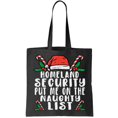 Homeland Security Naughty List Christmas Bag