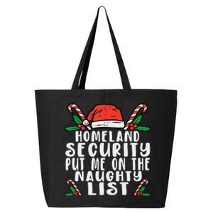 Homeland Security Naughty List Christmas 25L Jumbo Tote