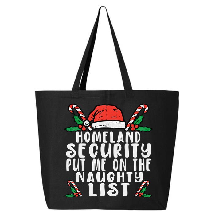 Homeland Security Naughty List Christmas 25L Jumbo Tote
