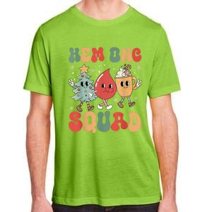 Hemonc Squad Nurse Christmas Hematology Oncology Hem Onc Adult ChromaSoft Performance T-Shirt