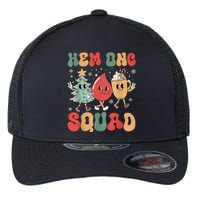 Hemonc Squad Nurse Christmas Hematology Oncology Hem Onc Flexfit Unipanel Trucker Cap