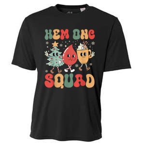 Hemonc Squad Nurse Christmas Hematology Oncology Hem Onc Cooling Performance Crew T-Shirt