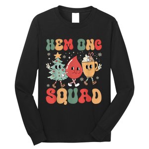 Hemonc Squad Nurse Christmas Hematology Oncology Hem Onc Long Sleeve Shirt