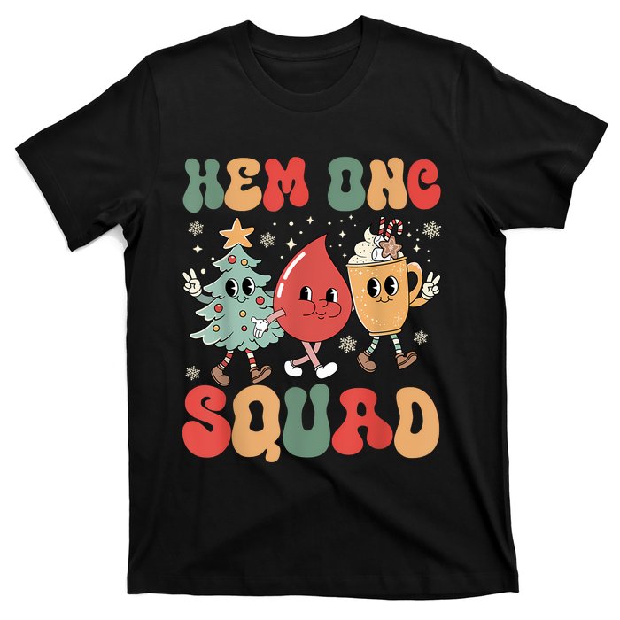 Hemonc Squad Nurse Christmas Hematology Oncology Hem Onc T-Shirt