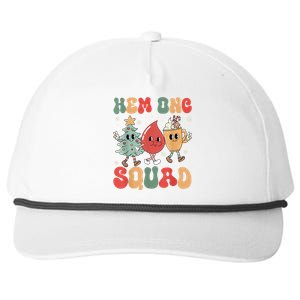 Hemonc Squad Nurse Christmas Hematology Oncology Hem Onc Snapback Five-Panel Rope Hat