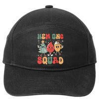 Hemonc Squad Nurse Christmas Hematology Oncology Hem Onc 7-Panel Snapback Hat