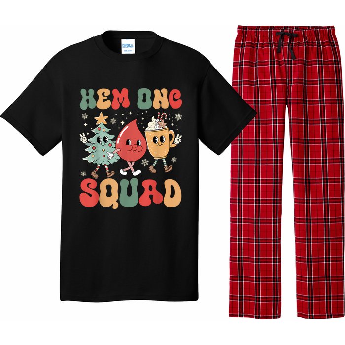 Hemonc Squad Nurse Christmas Hematology Oncology Hem Onc Pajama Set