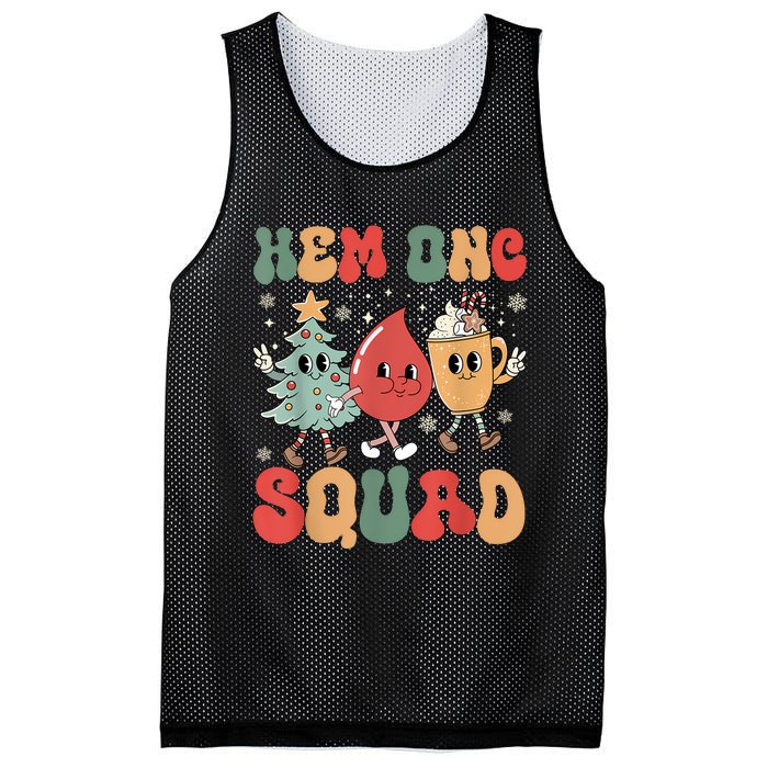 Hemonc Squad Nurse Christmas Hematology Oncology Hem Onc Mesh Reversible Basketball Jersey Tank