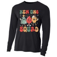 Hemonc Squad Nurse Christmas Hematology Oncology Hem Onc Cooling Performance Long Sleeve Crew