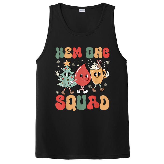 Hemonc Squad Nurse Christmas Hematology Oncology Hem Onc PosiCharge Competitor Tank