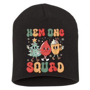 Hemonc Squad Nurse Christmas Hematology Oncology Hem Onc Short Acrylic Beanie