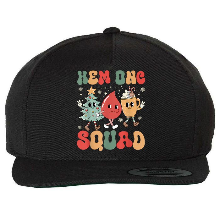 Hemonc Squad Nurse Christmas Hematology Oncology Hem Onc Wool Snapback Cap