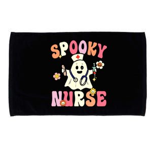 Halloween Spooky Nurse Ghost Cute Health Worker Halloween Gift Microfiber Hand Towel