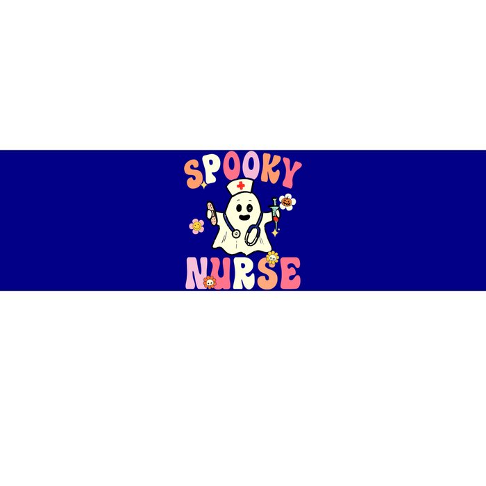 Halloween Spooky Nurse Ghost Cute Health Worker Halloween Gift Bumper Sticker