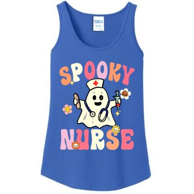 Halloween Spooky Nurse Ghost Cute Health Worker Halloween Gift Ladies Essential Tank