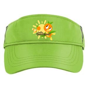 Hello Sunshine! Orange Bird (White Background) Adult Drive Performance Visor