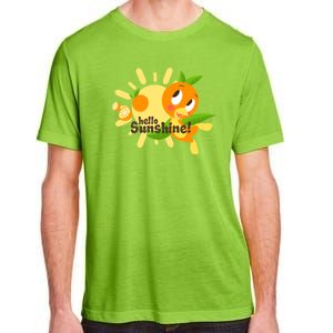 Hello Sunshine! Orange Bird (White Background) Adult ChromaSoft Performance T-Shirt