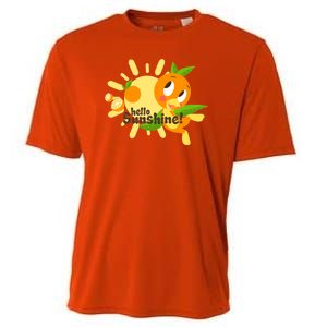 Hello Sunshine! Orange Bird (White Background) Cooling Performance Crew T-Shirt