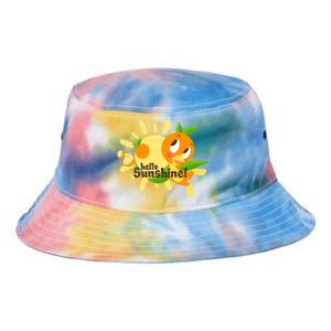 Hello Sunshine! Orange Bird (White Background) Tie Dye Newport Bucket Hat