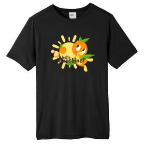 Hello Sunshine! Orange Bird (White Background) Tall Fusion ChromaSoft Performance T-Shirt