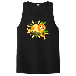 Hello Sunshine! Orange Bird (White Background) PosiCharge Competitor Tank