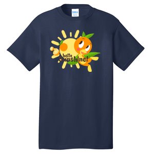 Hello Sunshine! Orange Bird (White Background) Tall T-Shirt