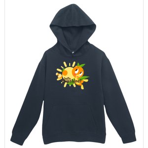 Hello Sunshine! Orange Bird (White Background) Urban Pullover Hoodie