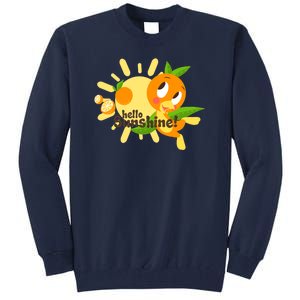 Hello Sunshine! Orange Bird (White Background) Tall Sweatshirt