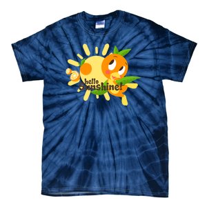 Hello Sunshine! Orange Bird (White Background) Tie-Dye T-Shirt