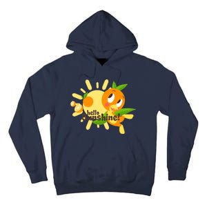 Hello Sunshine! Orange Bird (White Background) Tall Hoodie