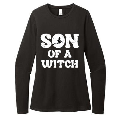 Halloween Son Of A Witch Funny Costume Family Womens CVC Long Sleeve Shirt