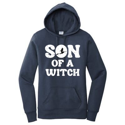 Halloween Son Of A Witch Funny Costume Family Women's Pullover Hoodie