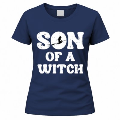 Halloween Son Of A Witch Funny Costume Family Women's T-Shirt